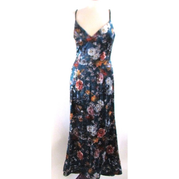 Jovani Dresses & Skirts - Women's Dresses Evening Designer Jovani Velvet Floral Crystal Detail Dress 12.R